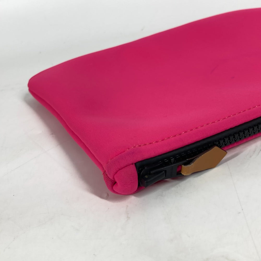 HERMES Pouch polyamide pink Neoban MM logo