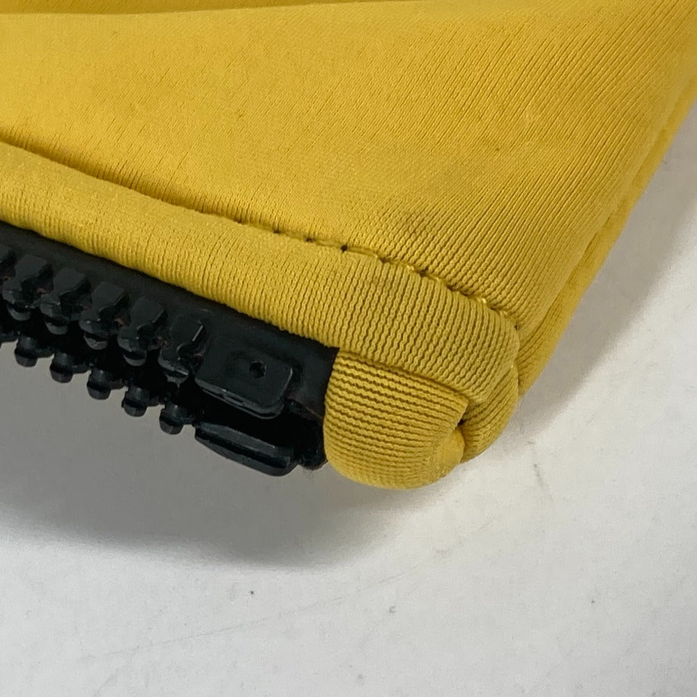 HERMES Clutch bag polyamide yellow Neovan MM
