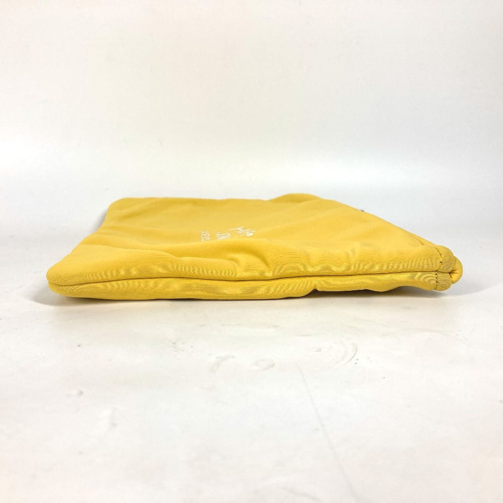 HERMES Clutch bag polyamide yellow Neovan MM