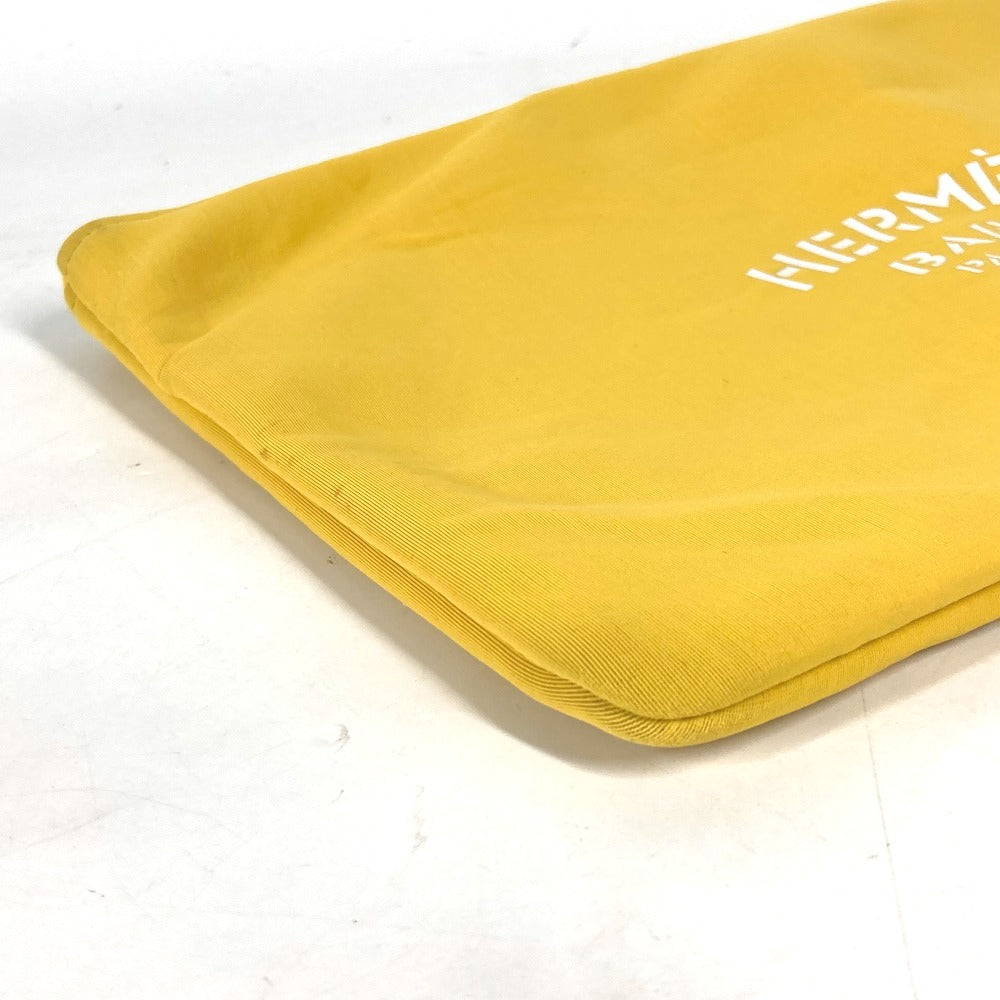 HERMES Clutch bag polyamide yellow Neovan MM