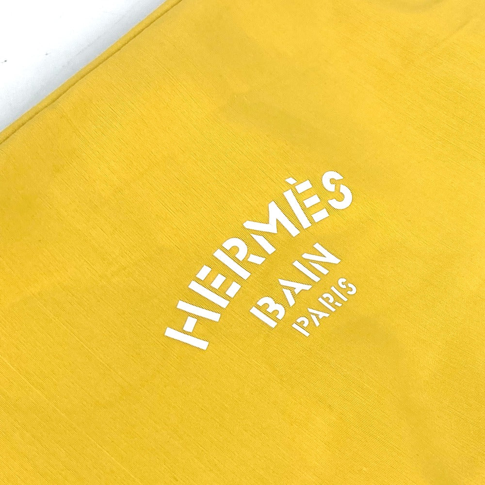 HERMES Clutch bag polyamide yellow Neovan MM