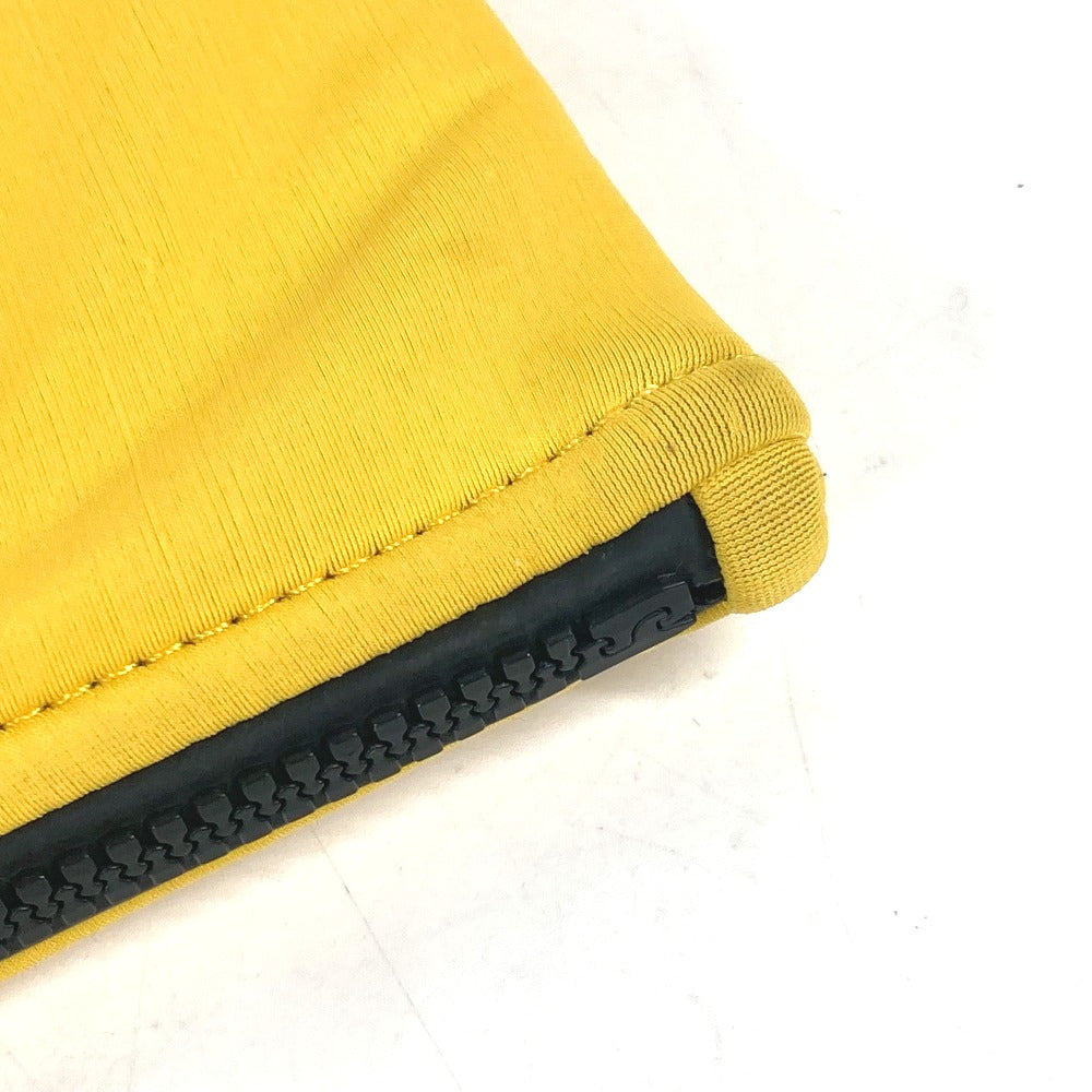 HERMES Clutch bag polyamide yellow Neovan MM