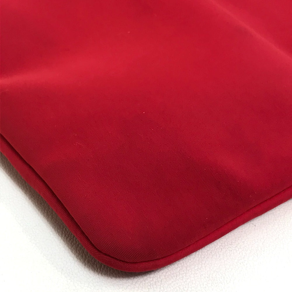 HERMES Pouch polyamide Red Neovan Truth Flat MM Women Used