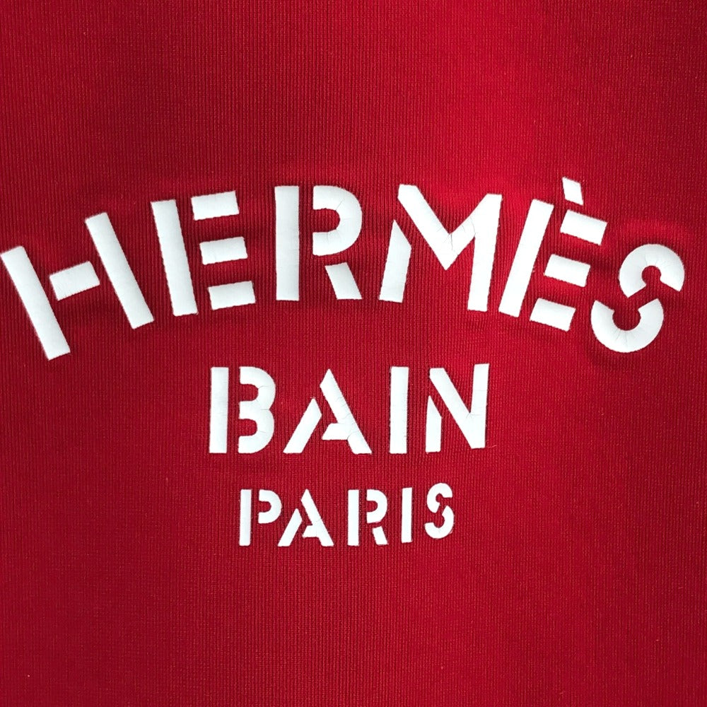 HERMES Pouch polyamide Red Neovan Truth Flat MM Women Used