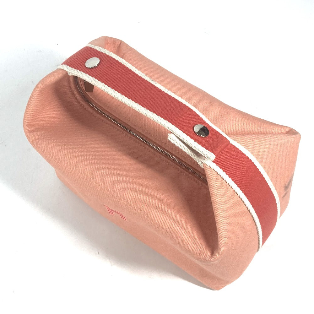 HERMES Handbag canvas pink BRIDE ABLACK GM Women Used