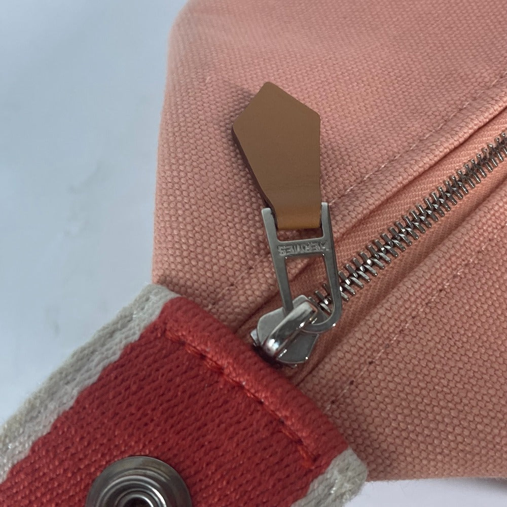 HERMES Handbag canvas pink BRIDE ABLACK GM Women Used