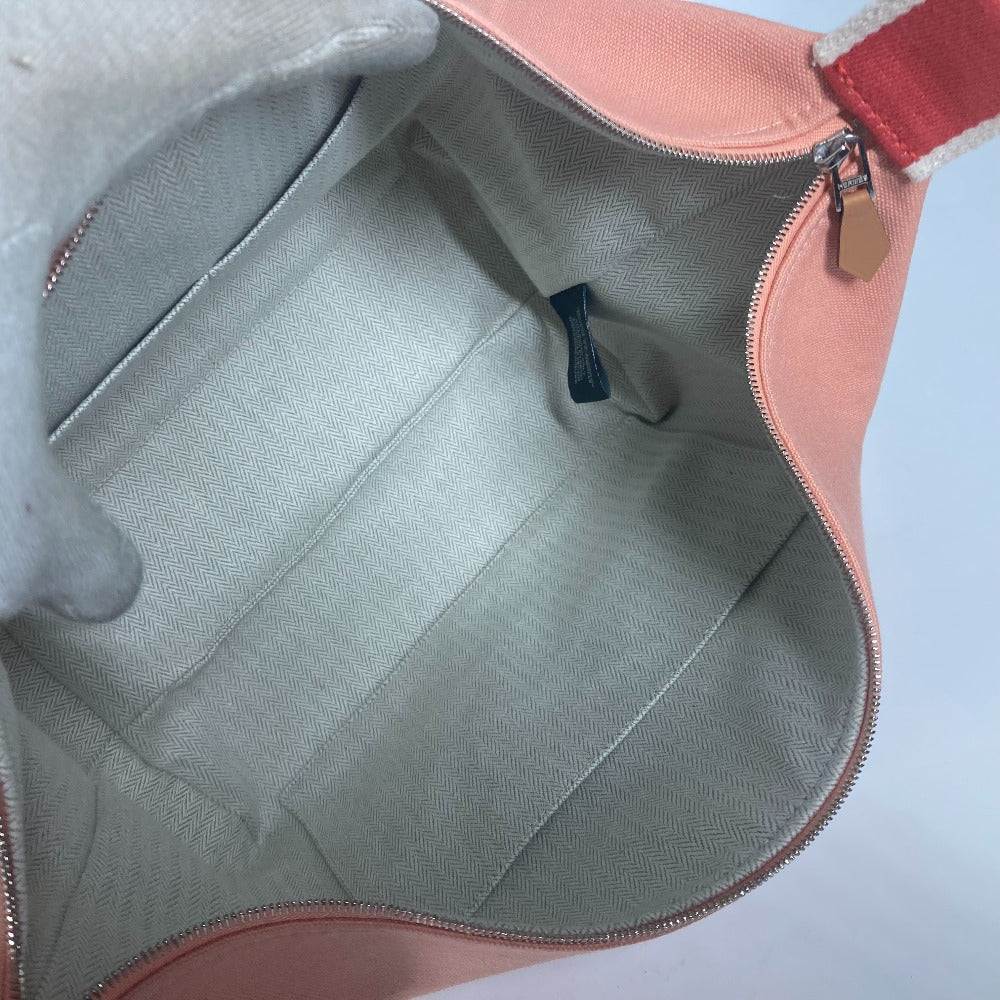 HERMES Handbag canvas pink BRIDE ABLACK GM Women Used