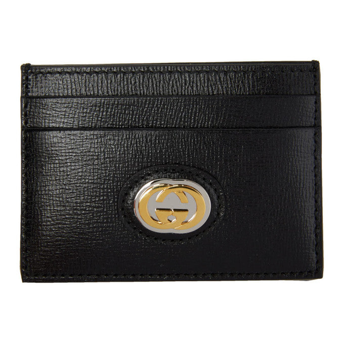 Gucci GG Marina Card Holder in Black