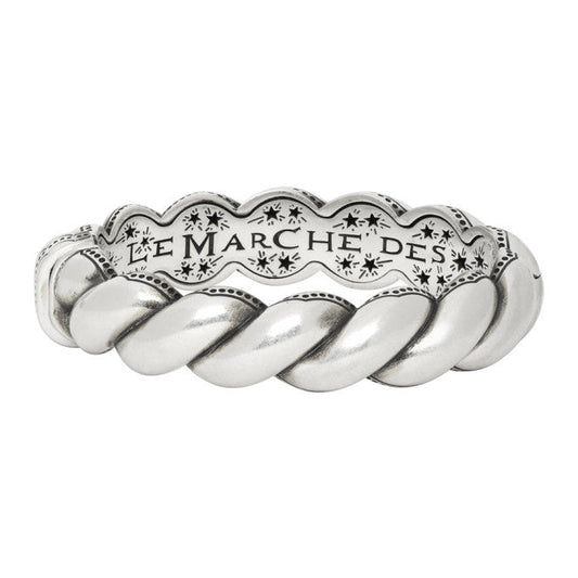 Gucci Metallic Twisted Garden Bracelet in Sterling Silver