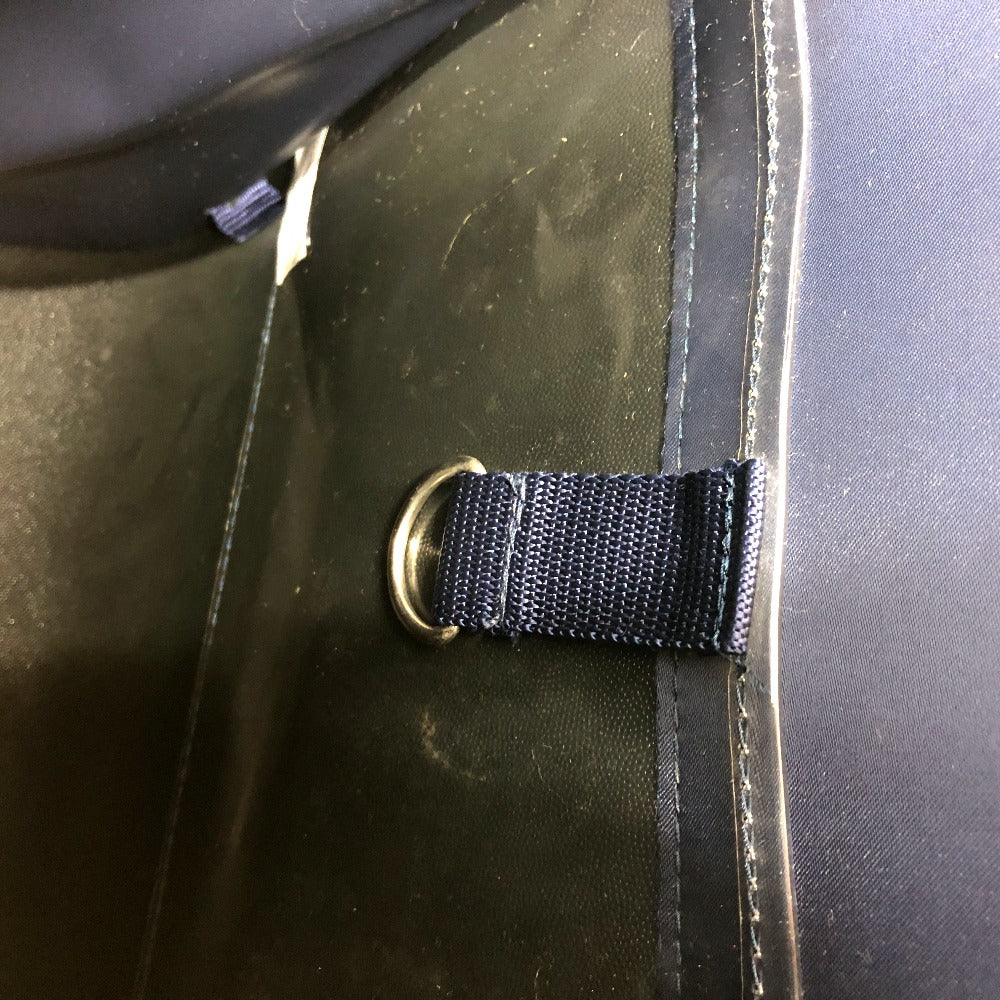 HERMES Backpack canvas blue Star Travel Exhibition 1999 Limited Sherpa Backpack Women Used