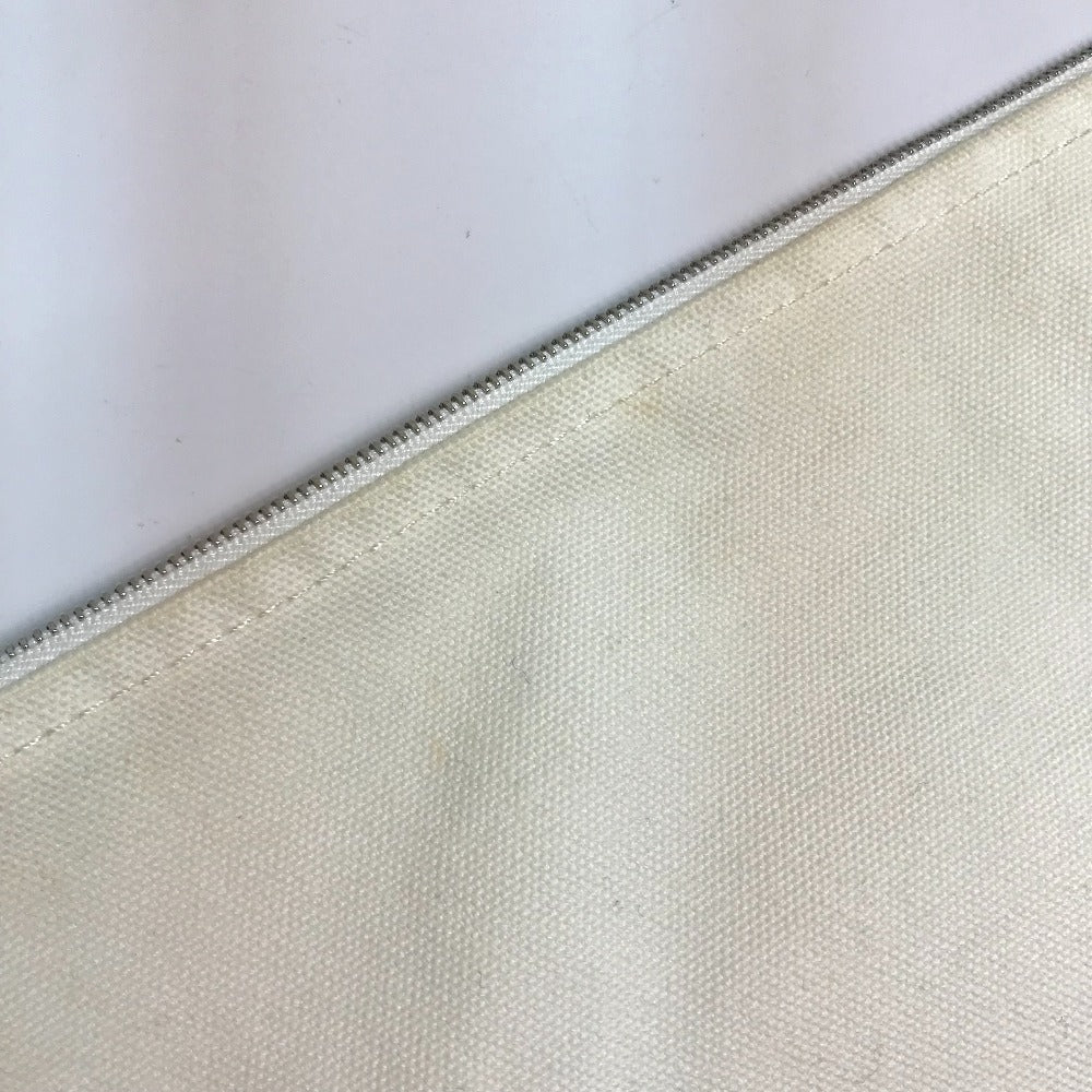 HERMES Pouch cotton off white Horse Adada GM
