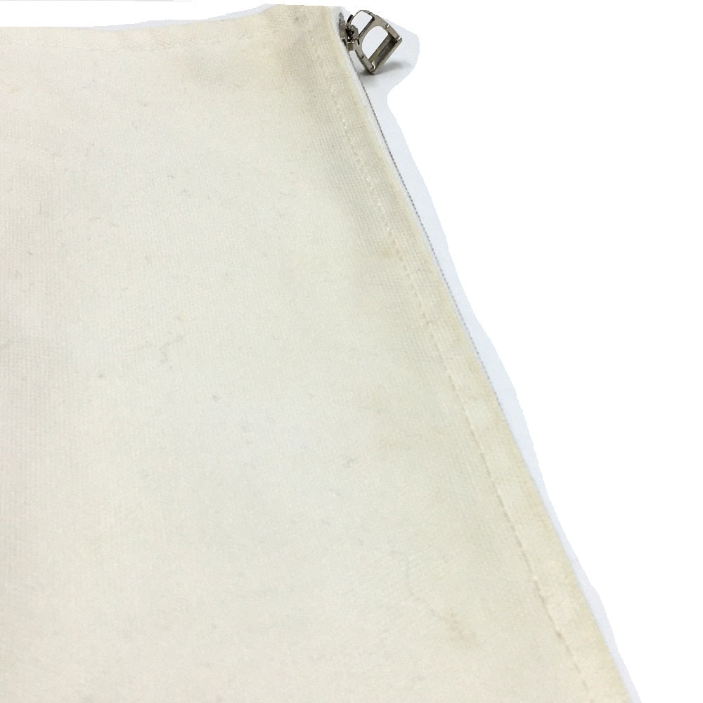 HERMES Pouch cotton off white Horse Adada GM