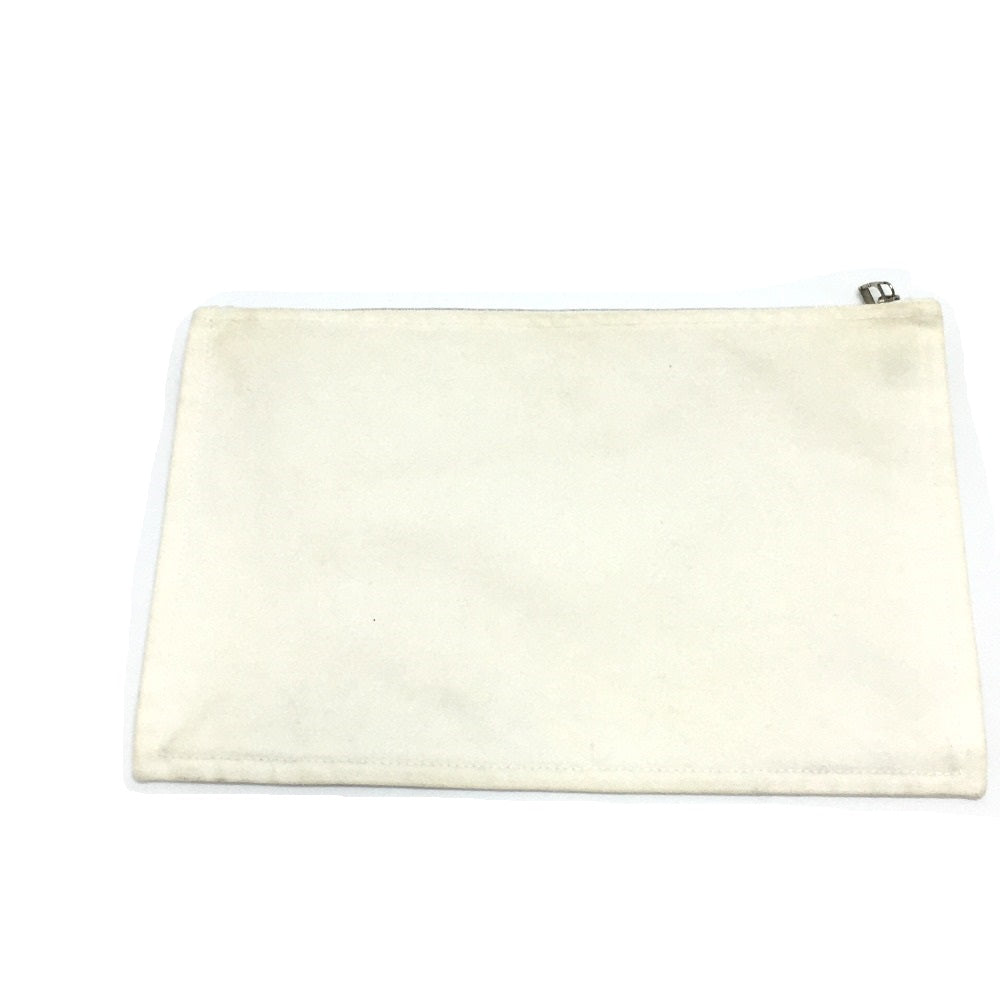 HERMES Pouch cotton off white Horse Adada GM