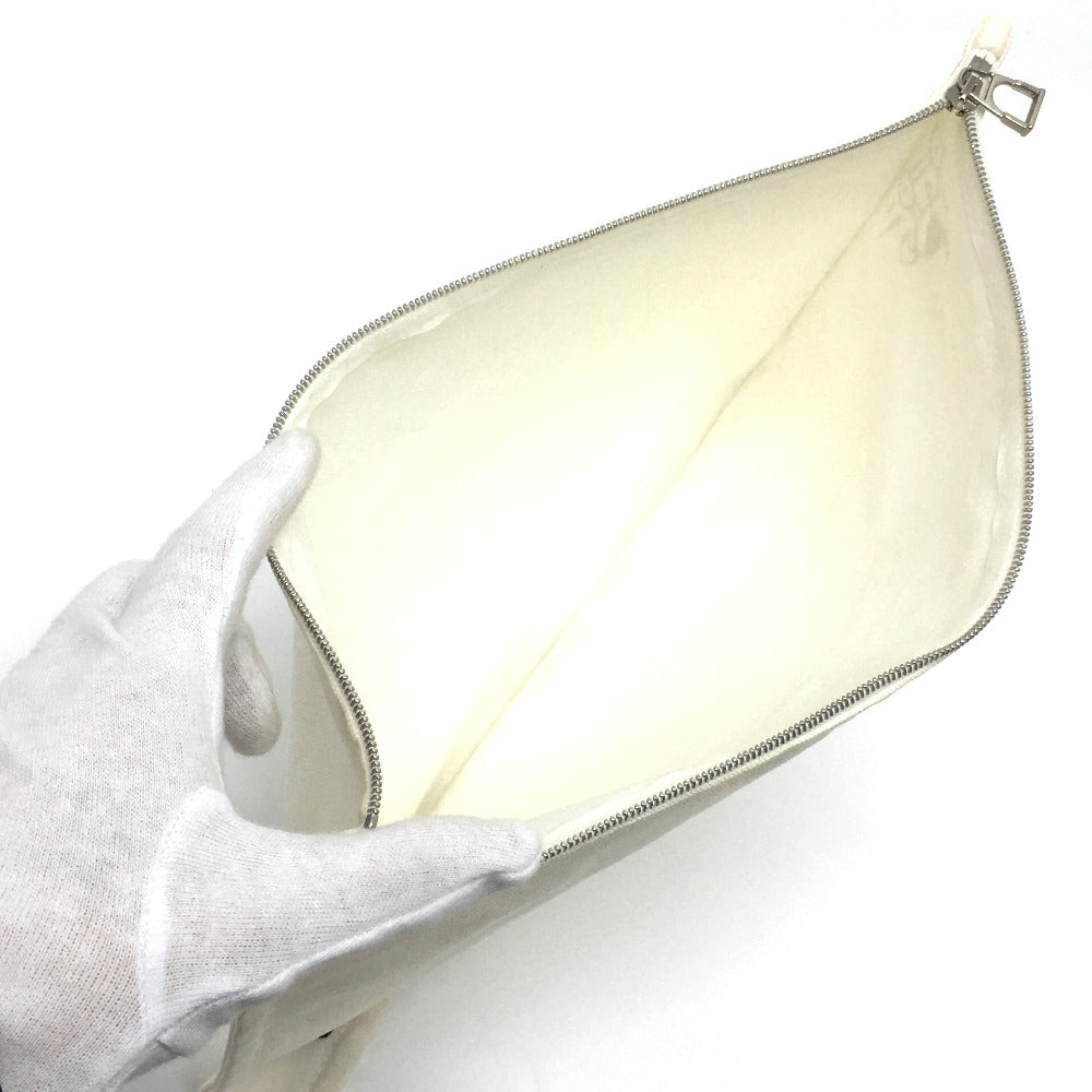 HERMES Pouch cotton off white Horse Adada GM