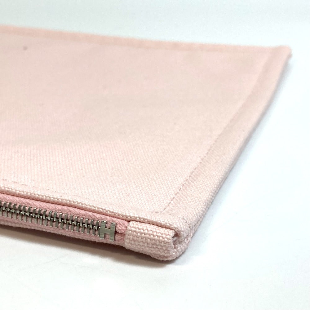 HERMES Pouch cotton pink accessory case Adada Dot GM