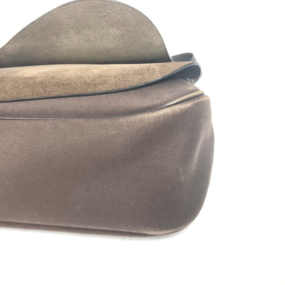 HERMES Shoulder Bag Canvas / leather Brown Sac Colorado GM Women Used