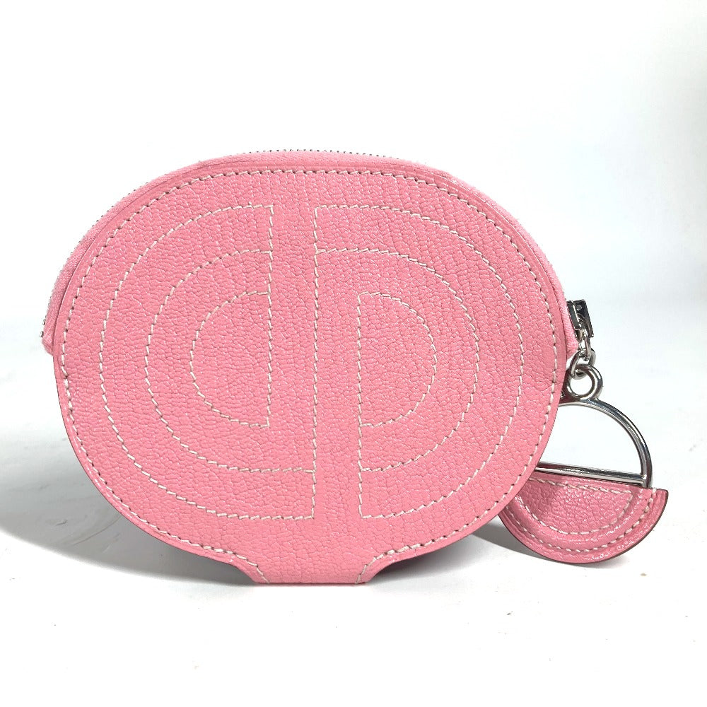 HERMES Coin case Shave pink In the loop Women Used