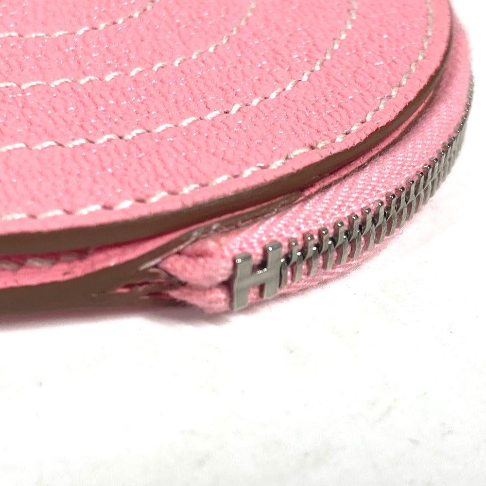 HERMES Coin case Shave pink In the loop Women Used