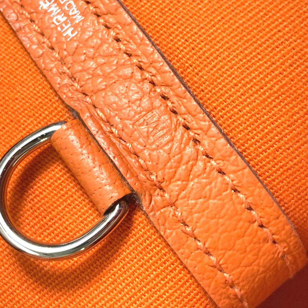 HERMES Tote Bag Towar Officier Orange Shoulder Bag Shoulder Bag Garden Zip PM Women Used