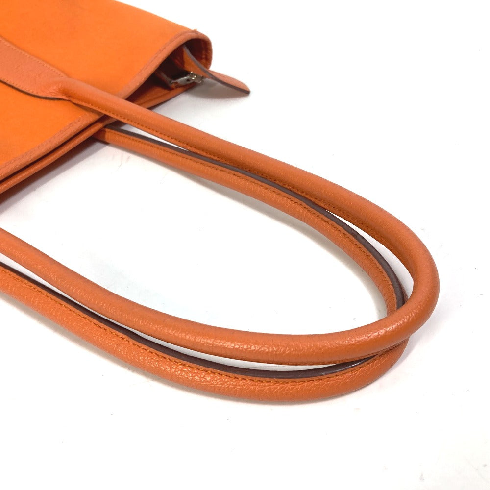 HERMES Tote Bag Towar Officier Orange Shoulder Bag Shoulder Bag Garden Zip PM Women Used