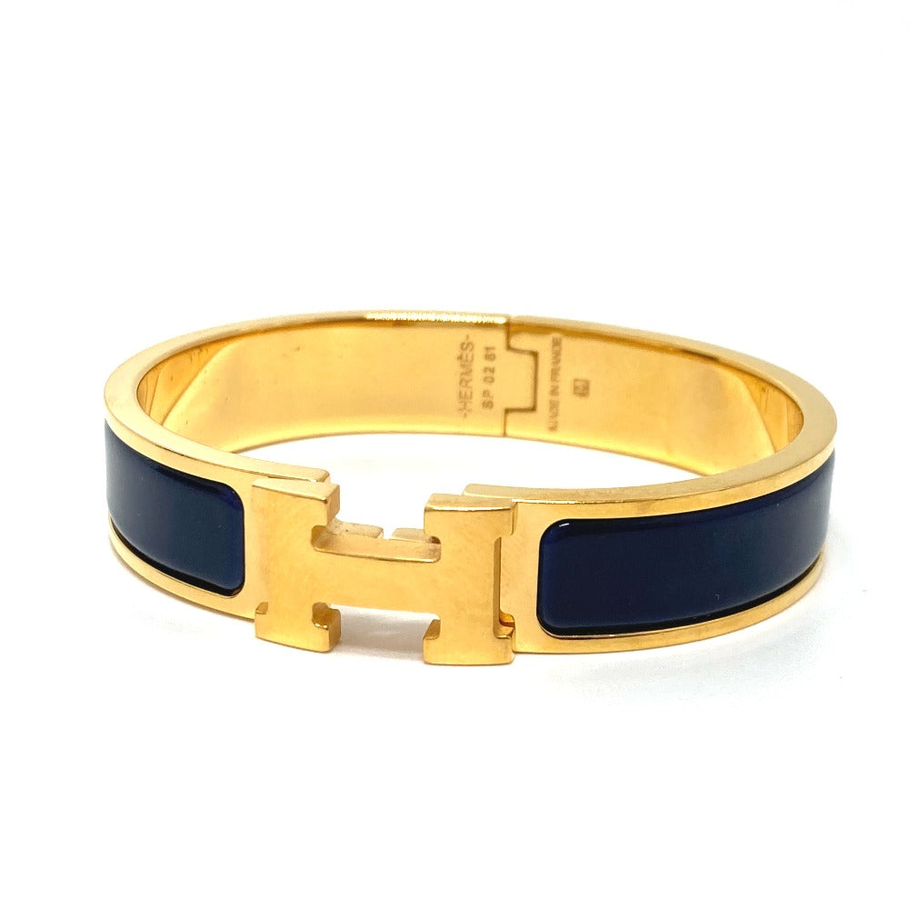 HERMES Bangle H700001F 87PM metal gold Click crack PM