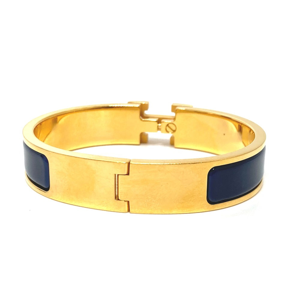 HERMES Bangle H700001F 87PM metal gold Click crack PM