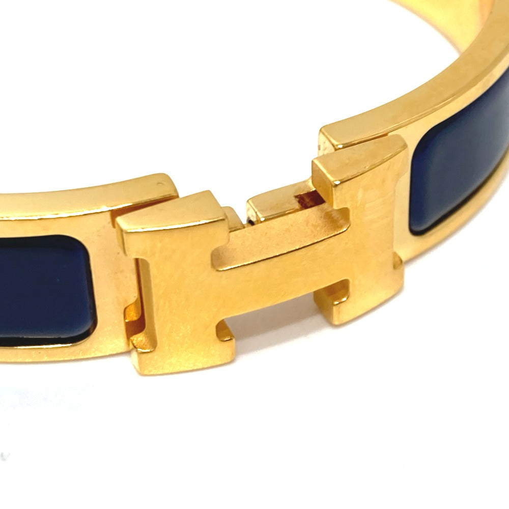 HERMES Bangle H700001F 87PM metal gold Click crack PM