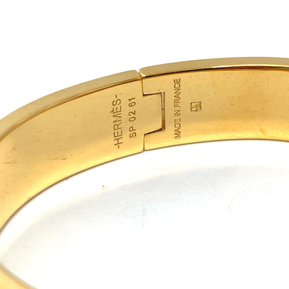 HERMES Bangle H700001F 87PM metal gold Click crack PM
