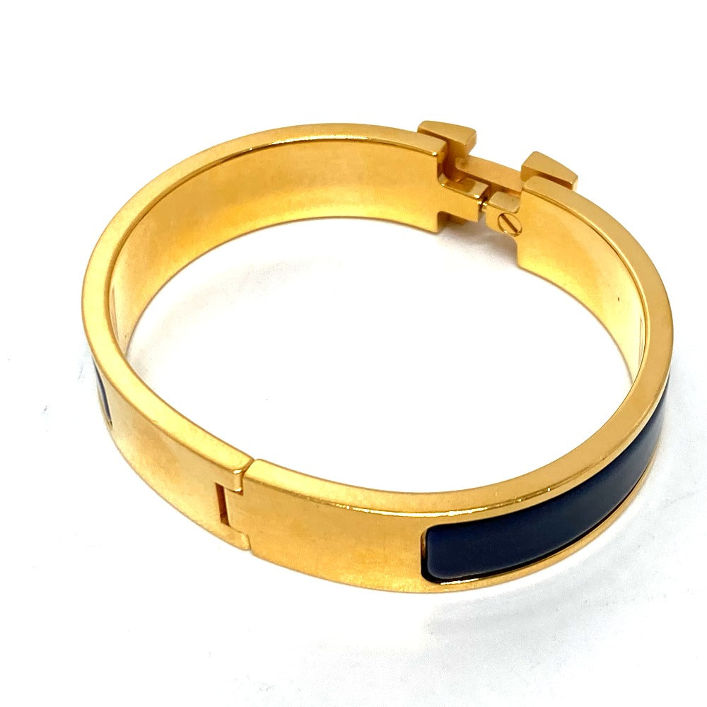 HERMES Bangle H700001F 87PM metal gold Click crack PM
