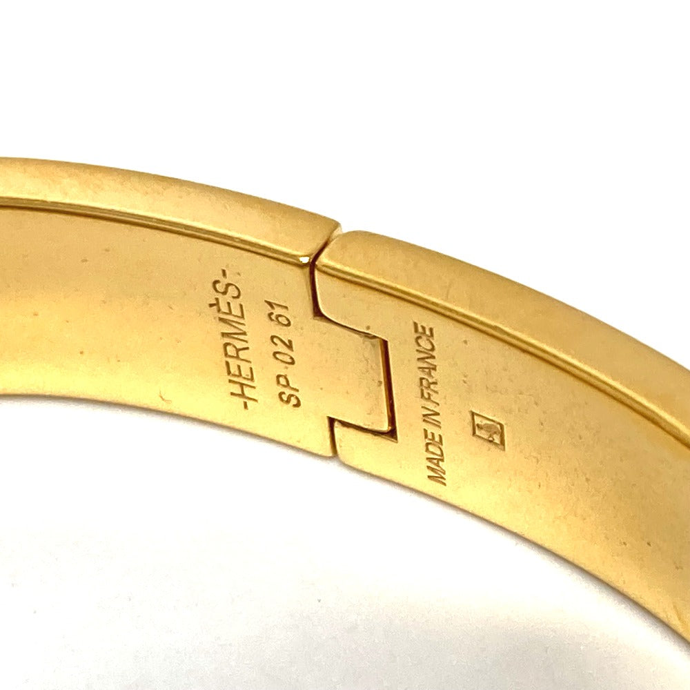HERMES Bangle H700001F 87PM metal gold Click crack PM