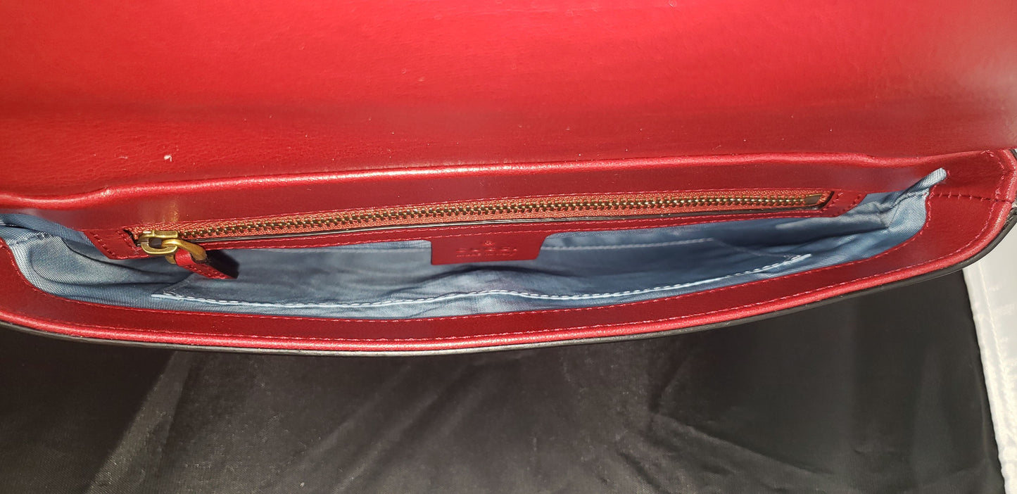 Gucci Thiara Medium Double Envelope Bag Black/Red