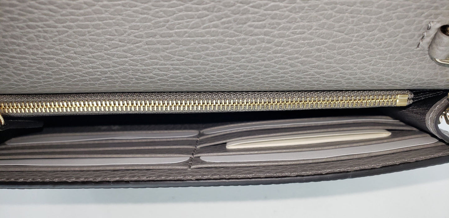 Gucci Crossbody Wallet on a Chain in Gray