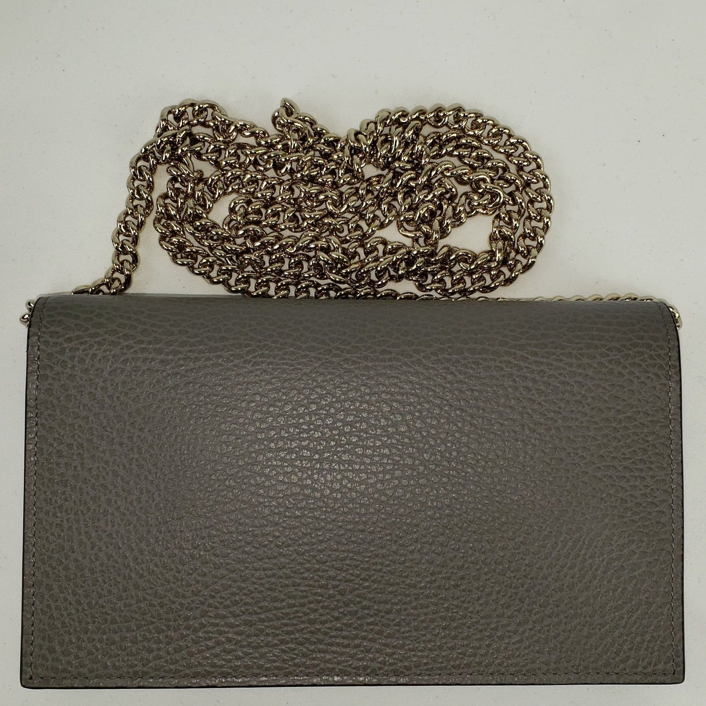 Gucci Crossbody Wallet on a Chain in Gray