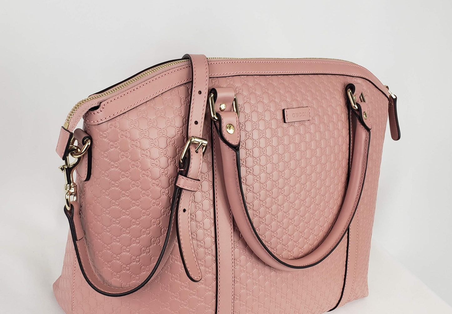 Gucci GG Convertible Handbag in Soft Pink