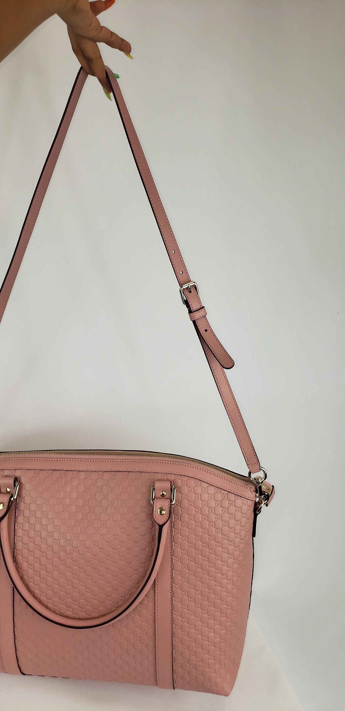 Gucci GG Convertible Handbag in Soft Pink