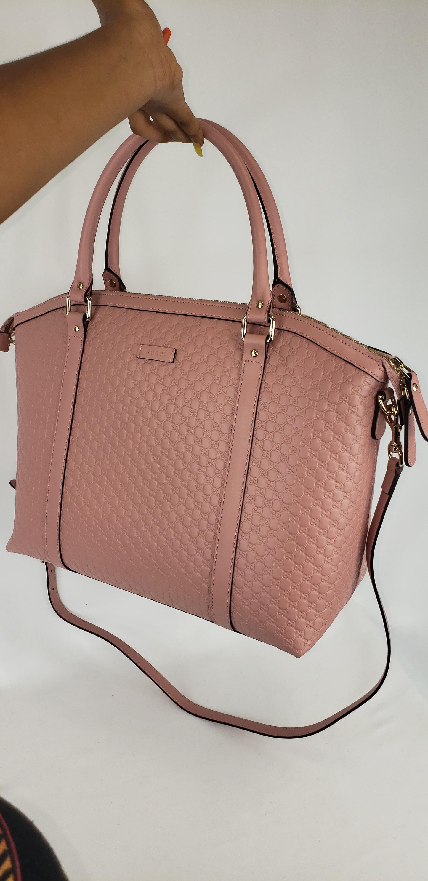 Gucci GG Convertible Handbag in Soft Pink