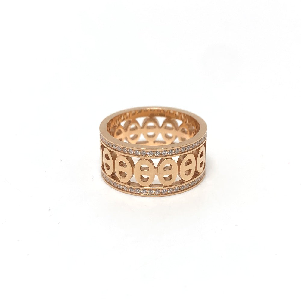 HERMES Ring 22AE054051 18K Pink Gold gold 750PG Chene Dunkle Divine Women 52 Used