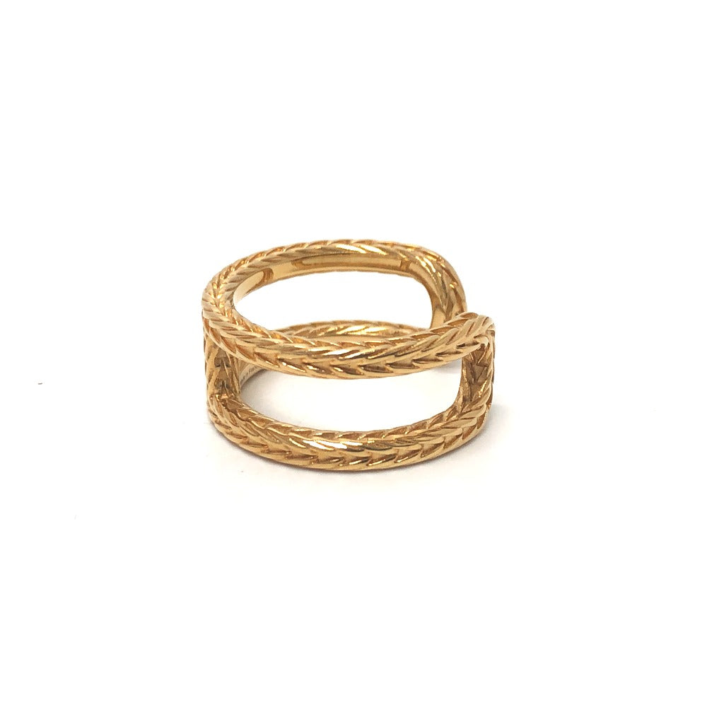HERMES Ring 18K gold Chene Dunkle Danae 55