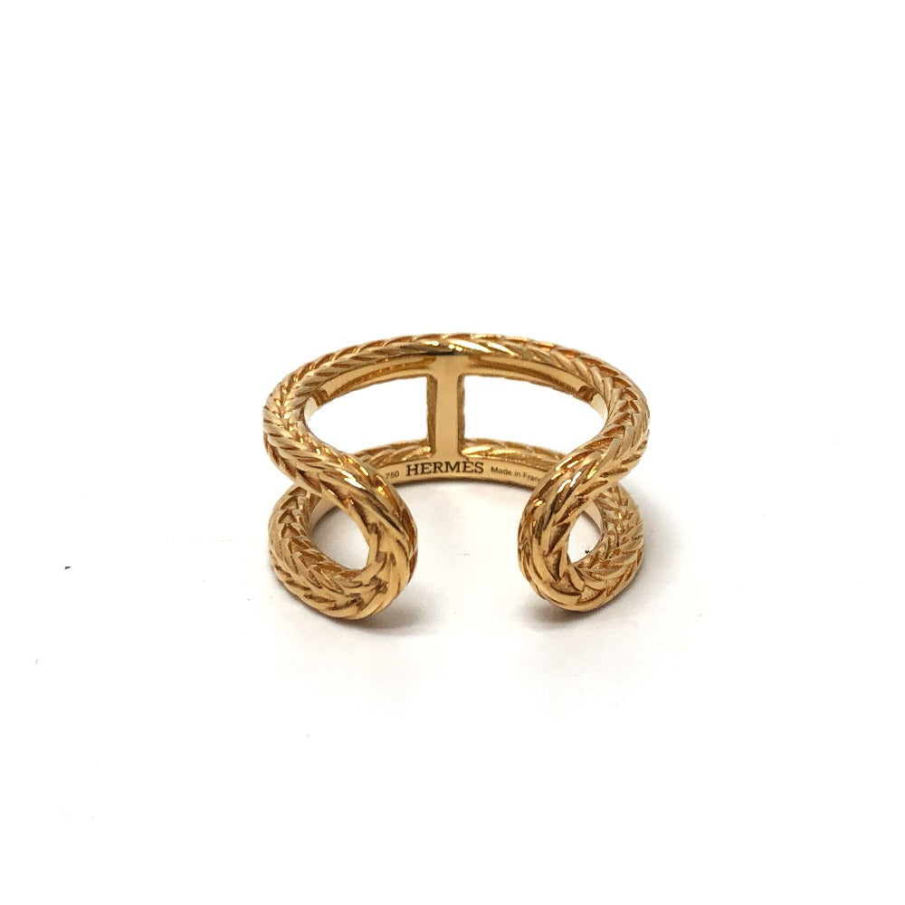 HERMES Ring 18K gold Chene Dunkle Danae 55