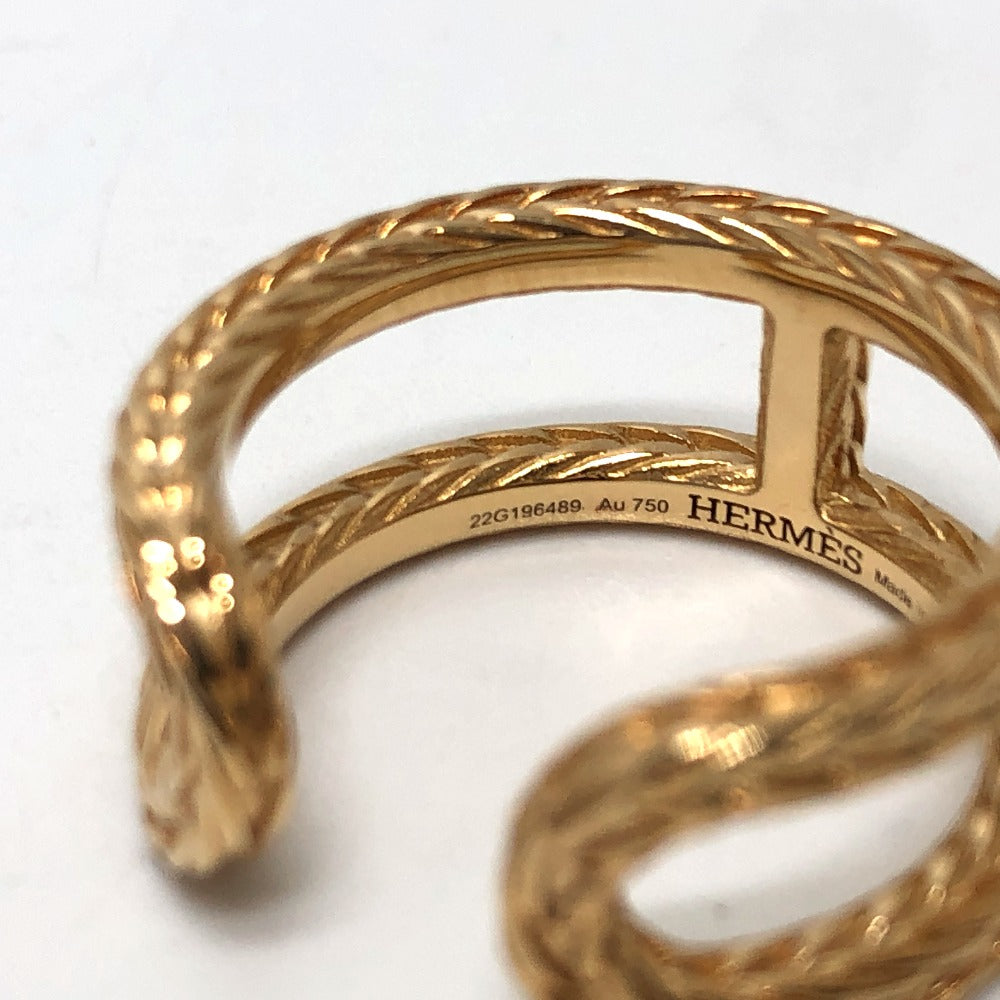 HERMES Ring 18K gold Chene Dunkle Danae 55