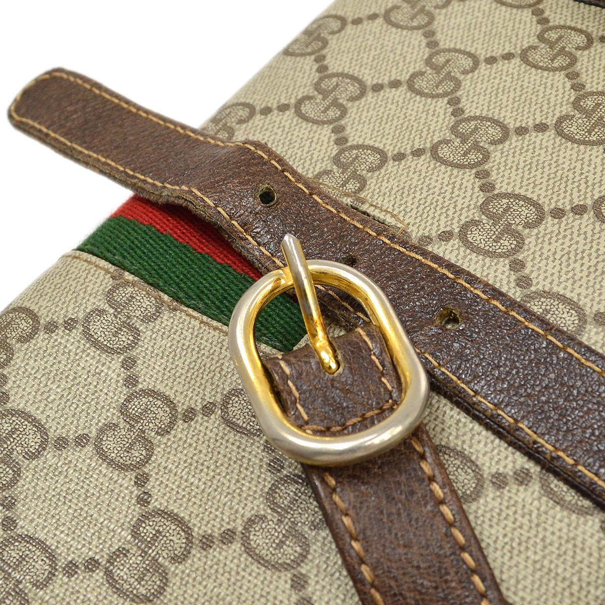Gucci 1970s Sherry Line GG Shoulder Bag Brown A43853h