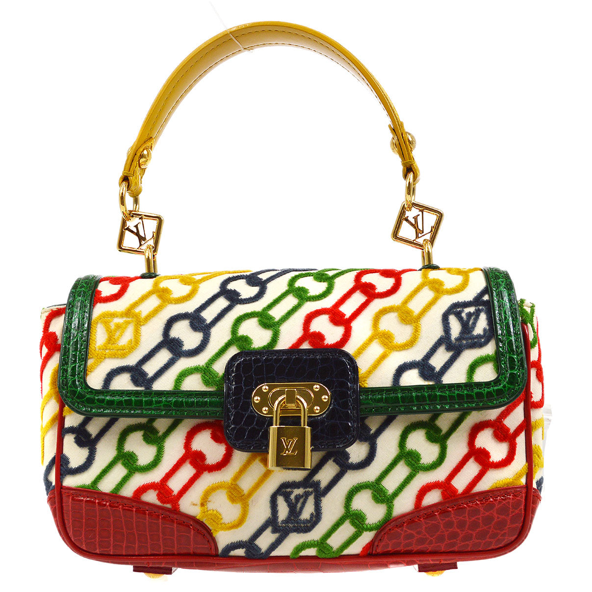 Louis Vuitton * 2006 Monogram Dolly Velvet Chains Pochette