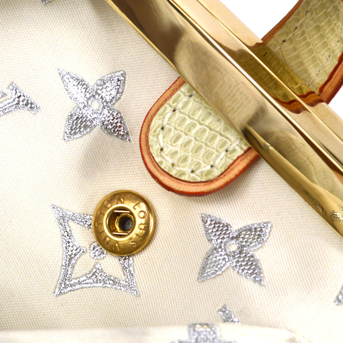 Louis Vuitton * 2005 SAC FERMOIR MONOGRAM PASTEL GLITTER M95033