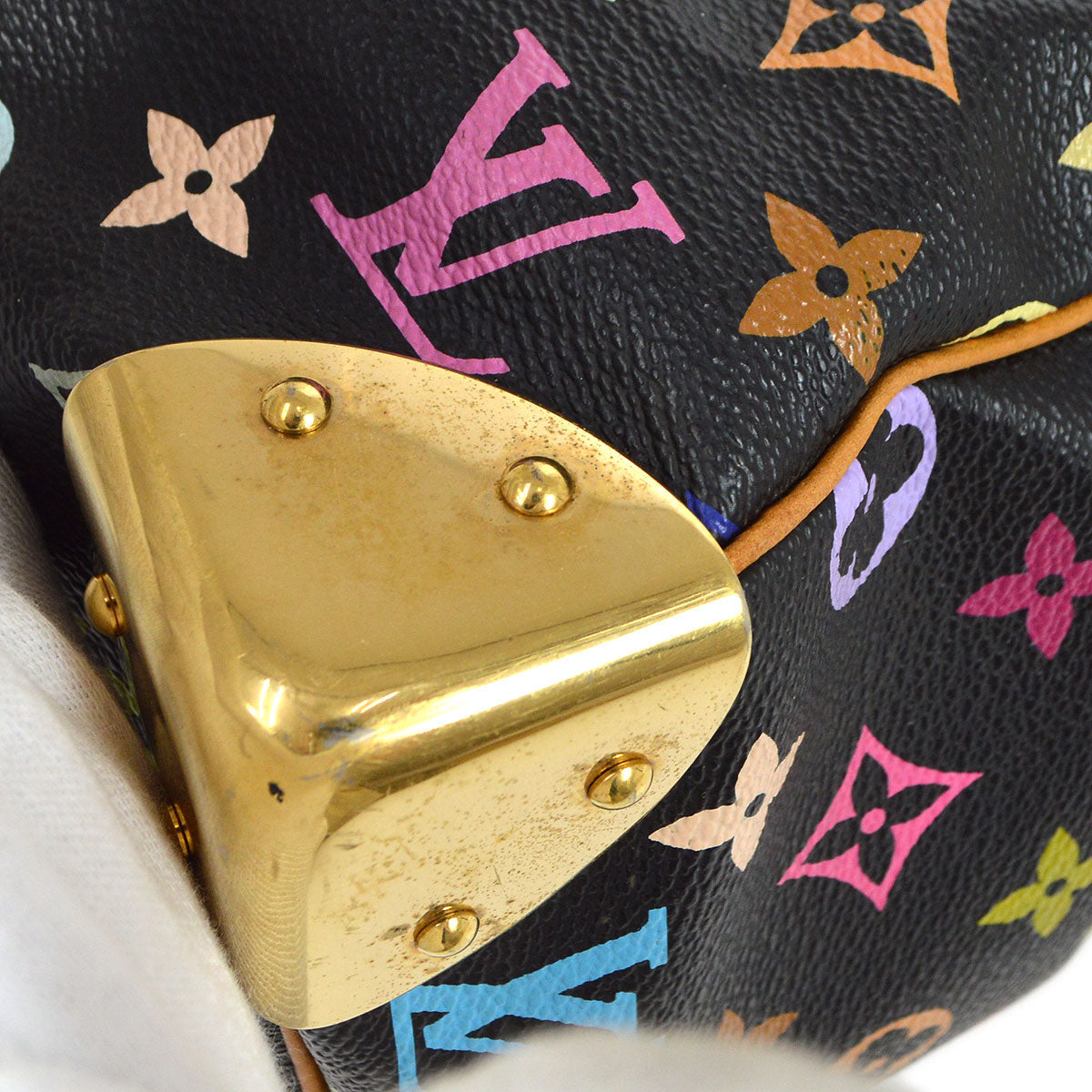 Louis Vuitton 2004 SPEEDY 30 HANDBag MONOGRAM MULTICOLOR M92642 38861