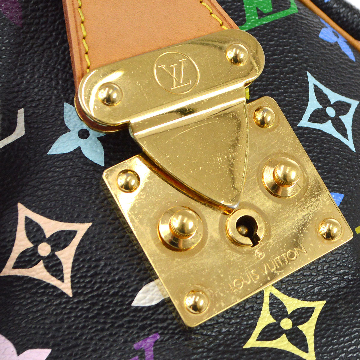Louis Vuitton 2004 SPEEDY 30 HANDBag MONOGRAM MULTICOLOR M92642 38861