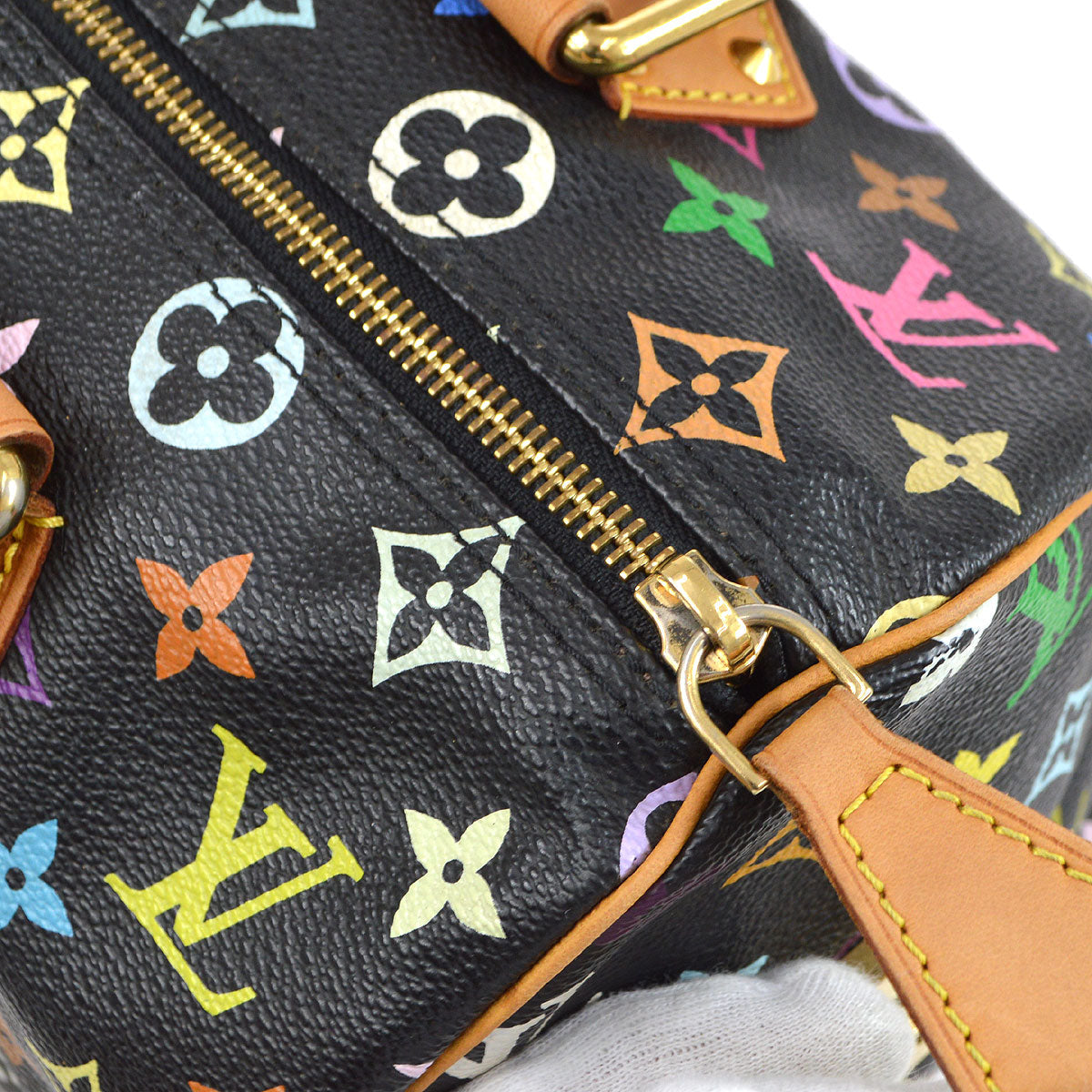 Louis Vuitton 2004 SPEEDY 30 HANDBag MONOGRAM MULTICOLOR M92642 38861