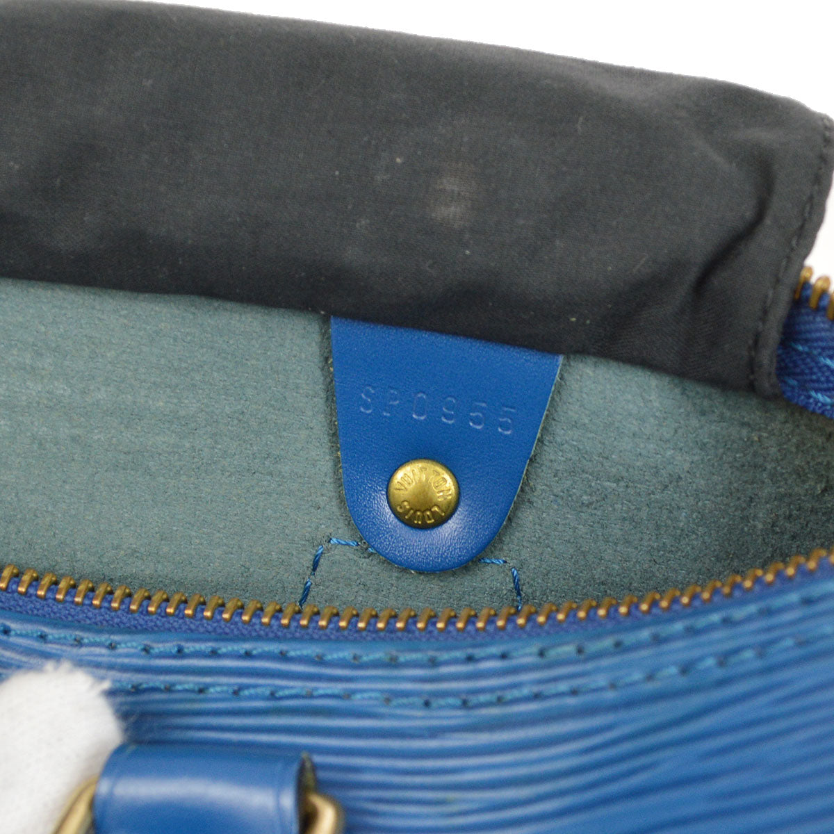Louis Vuitton 1995 SPEEDY 25 TOLEDO Blue EPI M43015