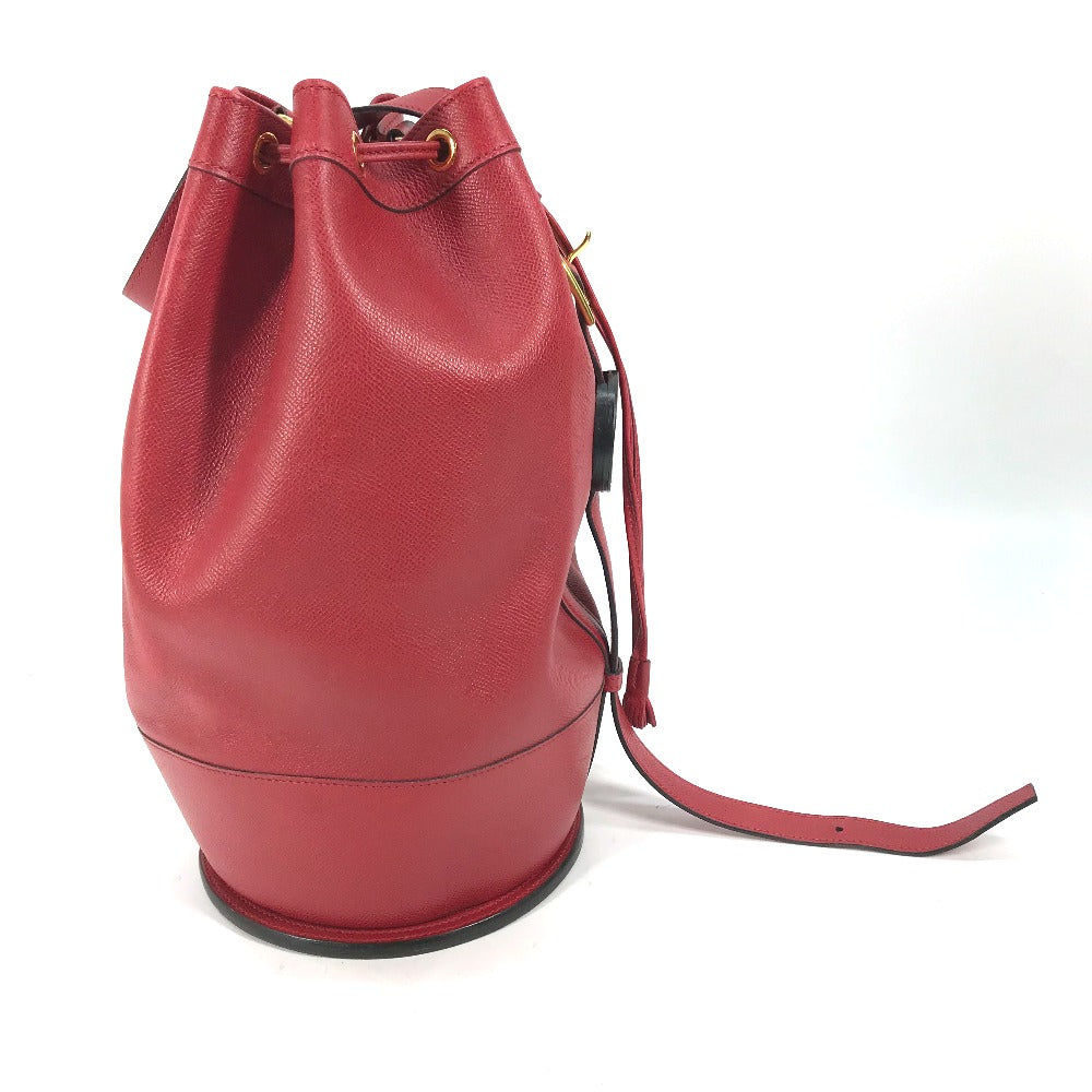 HERMES Shoulder Bag Courchevel Red Shoulder bag, Drawstring bag Standy Women Used