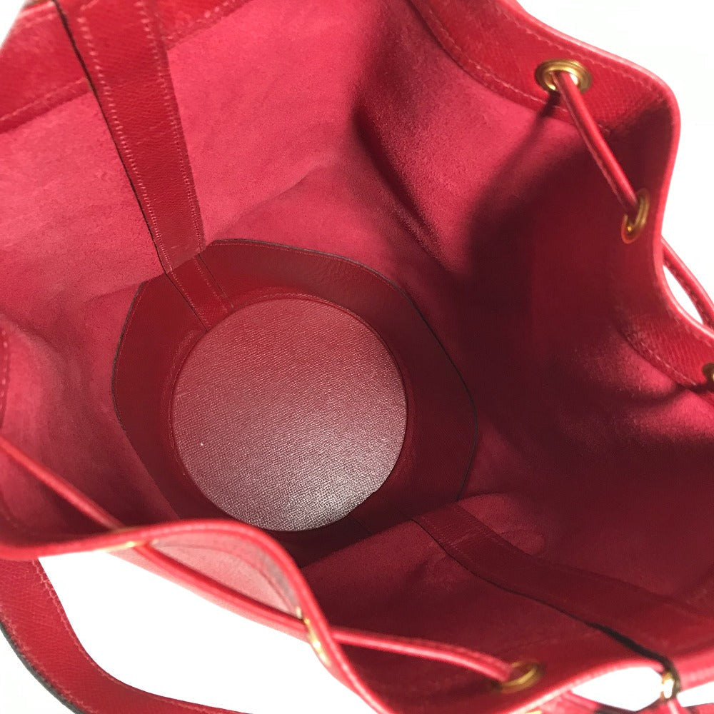 HERMES Shoulder Bag Courchevel Red Shoulder bag, Drawstring bag Standy Women Used