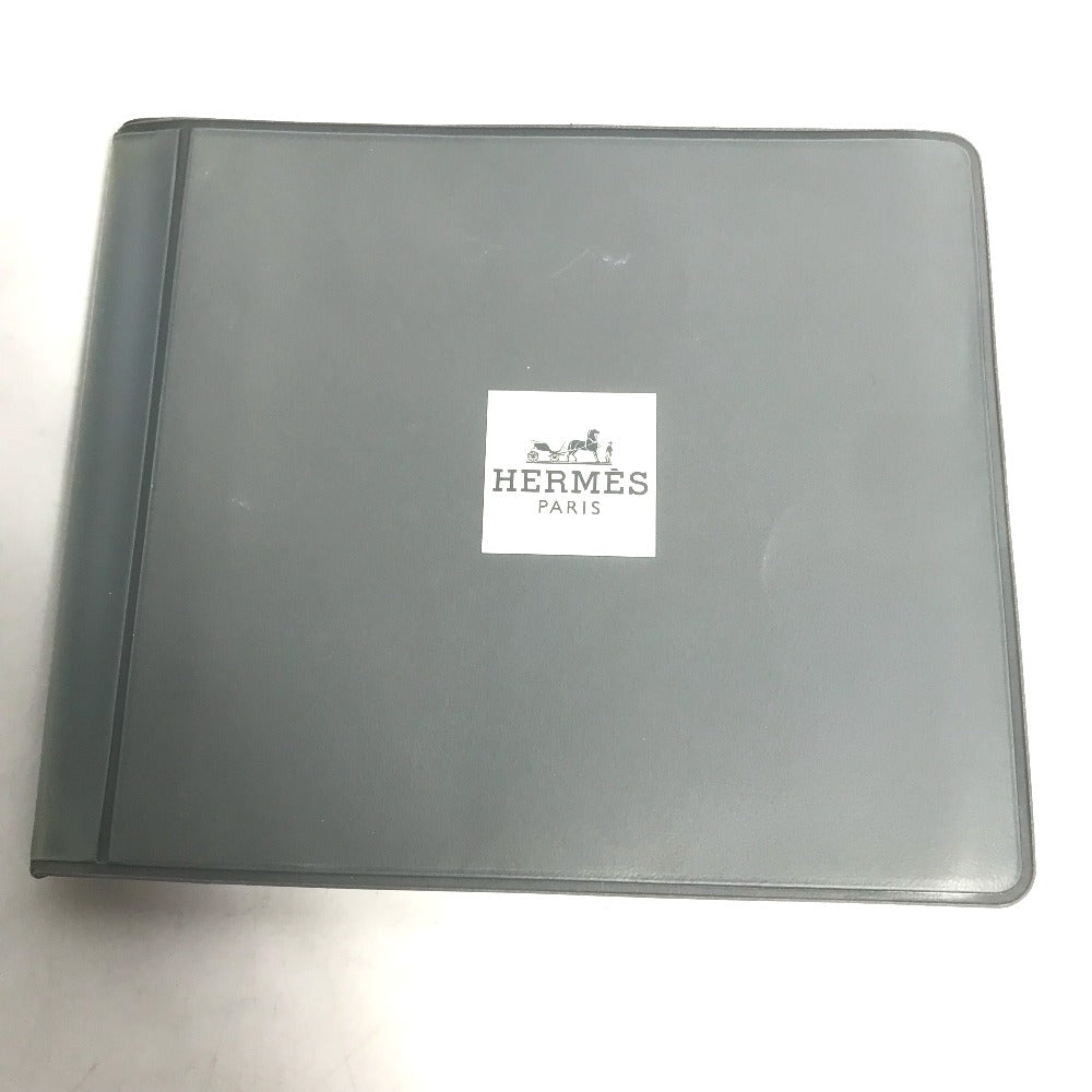 HERMES Pouch leather blue CD DVD case
